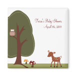 WOODLAND DEER Baby Shower Favor Magnet