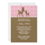 Woodland Deer Baby Shower Invitations