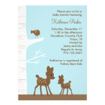 Woodland Deer Baby Shower Invitations