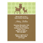 Woodland Deer Baby Shower Invitations