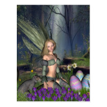Woodland Easter Egg Fairy postcards
