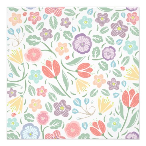 Woodland Floral Wreath Baby Shower Invitation