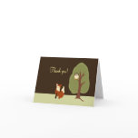 Woodland Fox & Owl Folded Thank you notes Greeting Cards