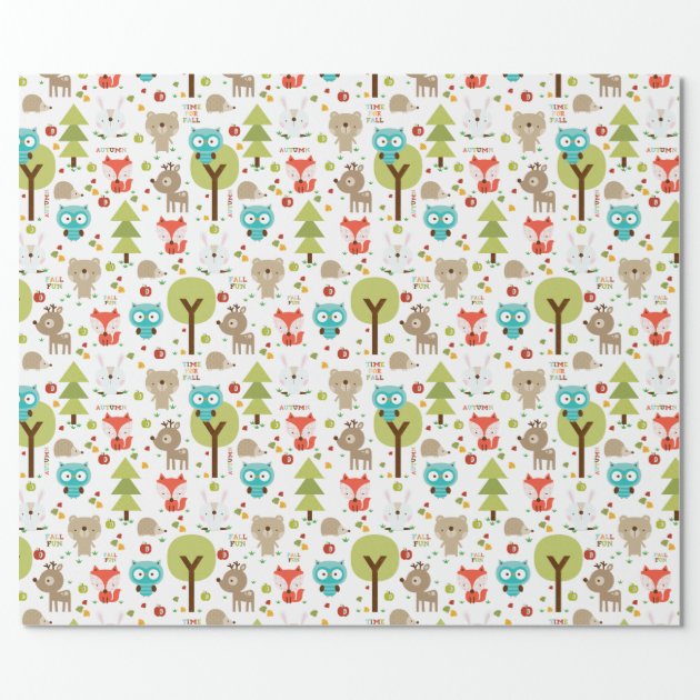 Woodland Friends Wrapping Paper
