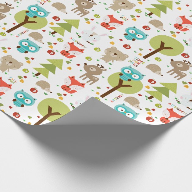 Woodland Friends Wrapping Paper-3