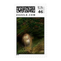 Woodland Green - Barn owl postage