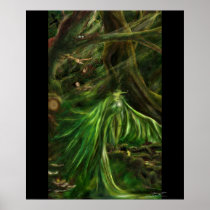 Woodland Green - fantasy poster (HUGE)