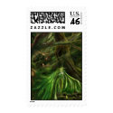 Woodland Green postage by Flynn_the_Cat Woodland Green postage