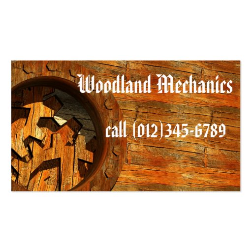 Woodland Mechanics Business Card
