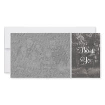 Woodland Path - Thank You - Gray photo cards by artberry Woodland Path - Thank You - Gray photo cards