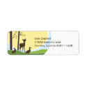Woodland Return Address Label label