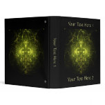Woodland Spirit. Green & Black Fractal. Vinyl Binders