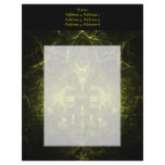 Woodland Spirit. Green & Black Fractal. Letterhead Design