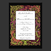 Woodland Tones Celtic Animals Wedding Invitation invitations