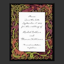 Woodland Tones Celtic Save the Date Announcement invitations
