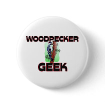 Woodpecker Geek buttons by AnimalShirts Woodpecker Geek buttons