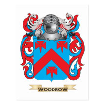 Woodrow Family Crest (Coat of Arms) Postcards