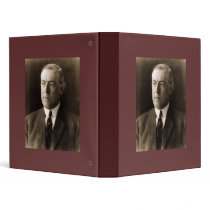 Woodrow Wilson 28th President Vinyl Binders