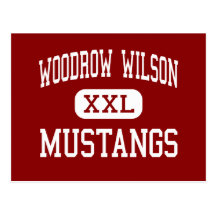 Woodrow Wilson - Mustangs - Middle - Clifton Post Card