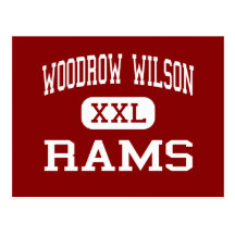 Woodrow Wilson - Rams - High - Tacoma Washington Post Card