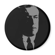 Woodrow Wilson silhouette magnets by llewsilverhand2 Woodrow Wilson silhouette magnets