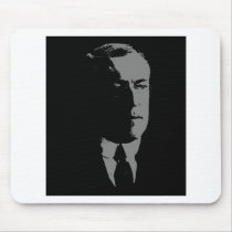 Woodrow Wilson silhouette mousepads by llewsilverhand2 Woodrow Wilson silhouette mousepads