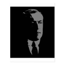 Woodrow Wilson silhouette Postcard