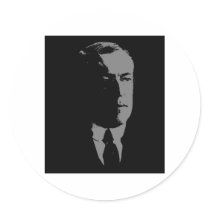 Woodrow Wilson silhouette Sticker