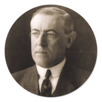 Woodrow Wilson Round Stickers