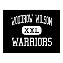 Woodrow Wilson - Warriors - Council Bluffs Postcard