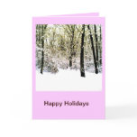 Woods and Snow (Happy Holidays) Greeting Cards