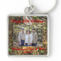 Woods Floor Family Design Key Chain Personalize keychains