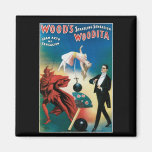 Wood's Startling Sensation Vintage Magician Refrigerator Magnet