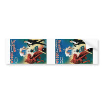 Wood's ~ Woodita Magician Vintage Magic Act Bumper Sticker