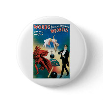 Wood's ~ Woodita Magician Vintage Magic Act Pin