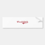 Woodsfield Ohio Classic Design Bumper Stickers
