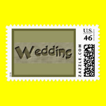 Woodsy Wedding postage