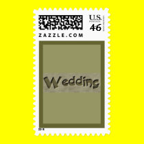 Woodsy Wedding postage