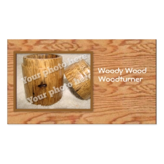 Woodturner Custom Photo Business Card Template