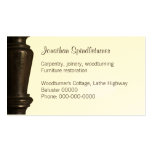 Woodturner, furniture restorer business card business cards