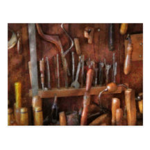 Woodworker - Old tools Postcard