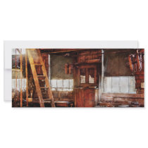 Woodworker - Old Workshop Rack Card Template