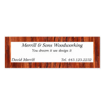 Woodworking card, simple and classy business card templates