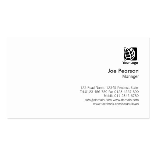 Woodworking Multiple Wood Texture Business Card (back side)