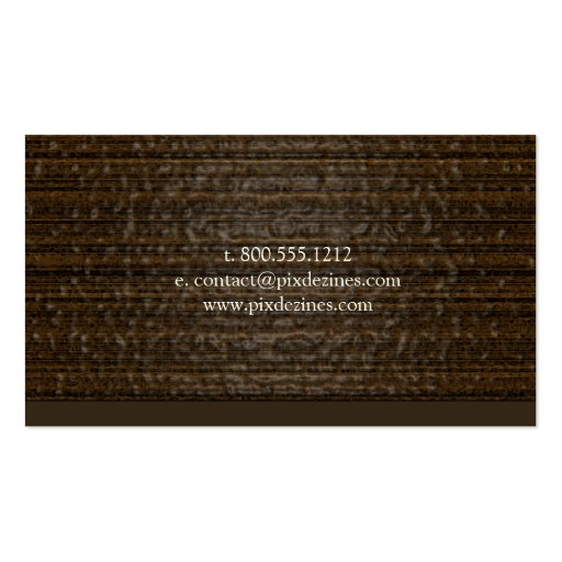 Woodworks, flooring business cards (back side)
