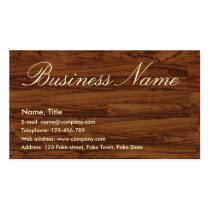 Woody Business Card business cards