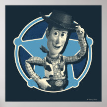 Woody: Sheriff Badge Print