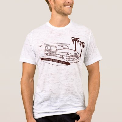Woody's Surf Shop t-shirt by holiday_tshirts