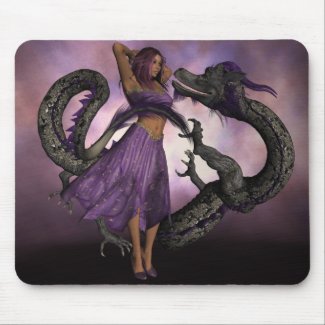 Wooed by the Dragon mousepad