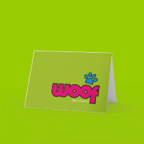 Woof Best Wishes (Green) cards by woofstuff Woof Best Wishes (Green) cards